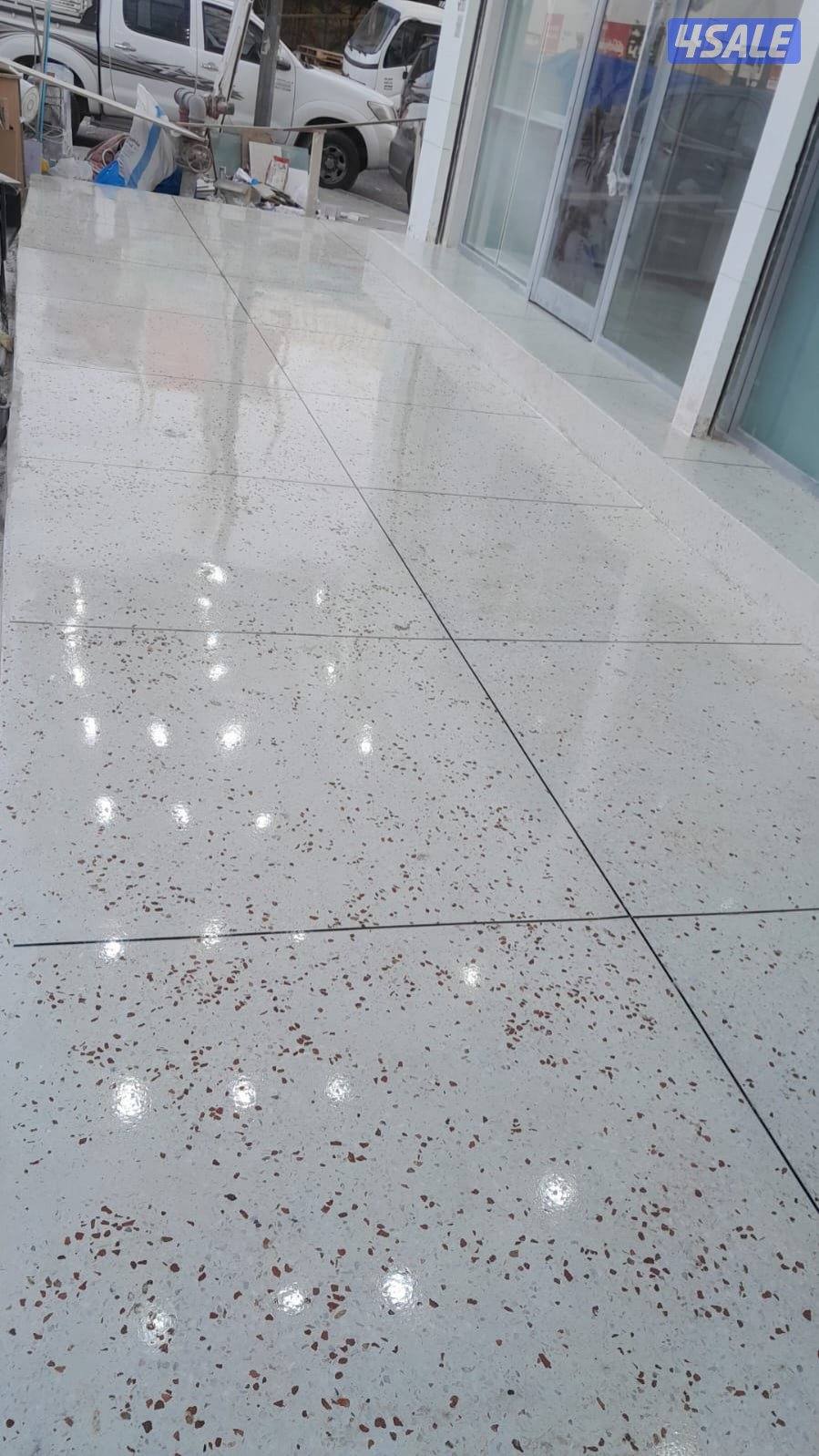 عمل المزيكا جلي وتلميع ارضيات الكاشه والرخام والموزايك  والسكريت3