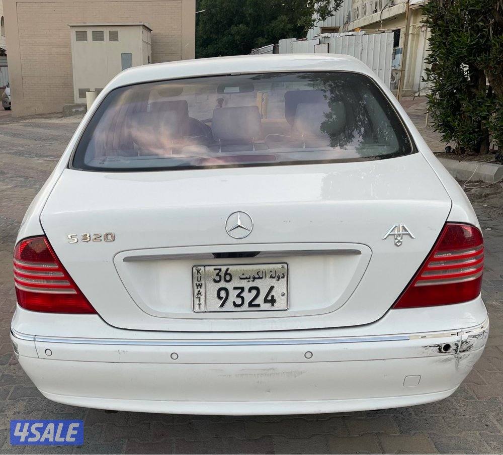 للبيع مرسدس الحوت موديل 1999 / حجم S320 / كامل مواصفات.  للاتص3