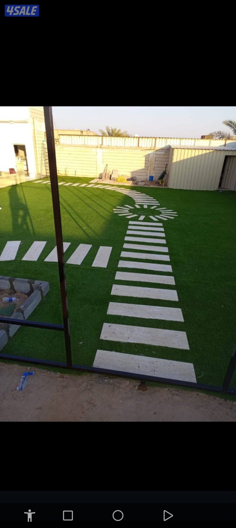 تركيب سياج ودزينات 3Dثيل صناعى وطبيعى بلاط ورصيف رخام3