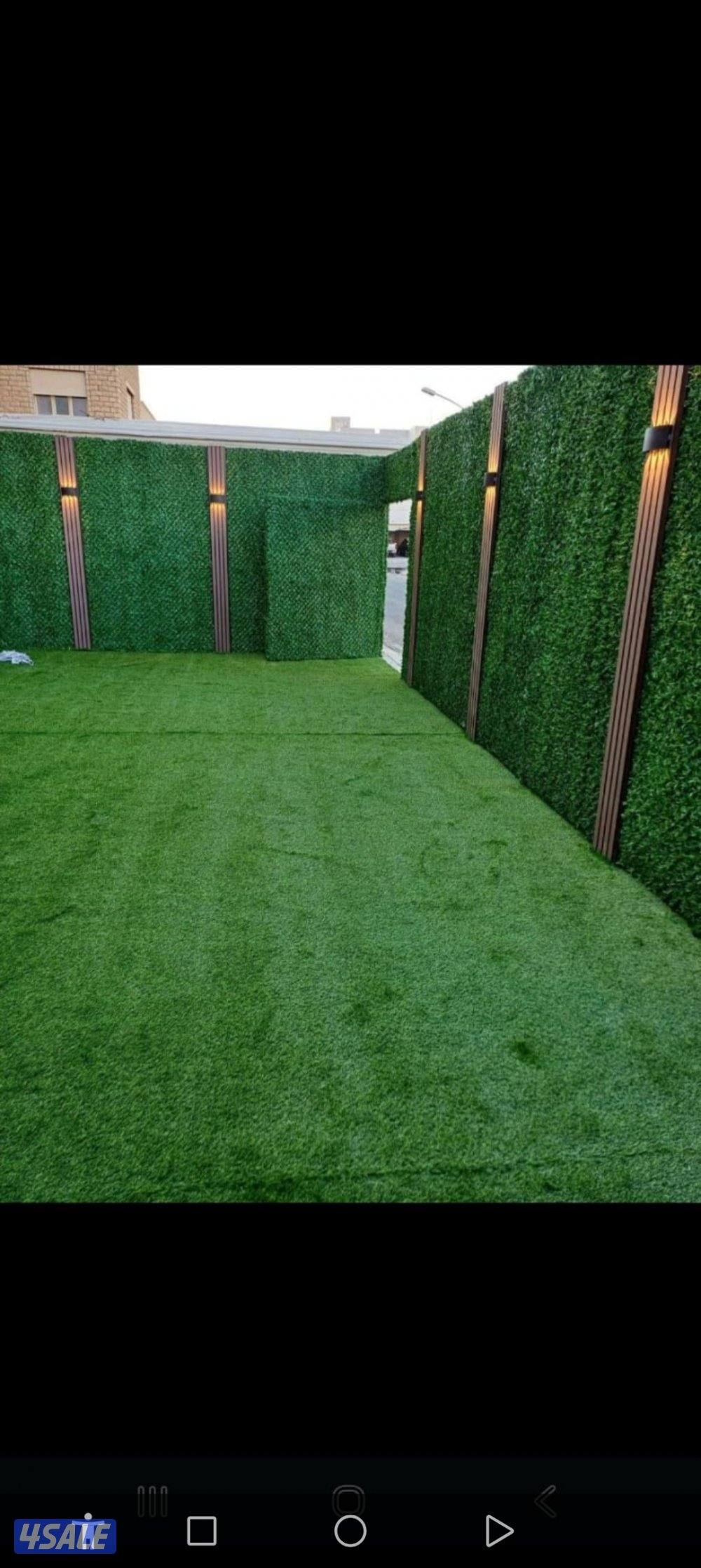 تركيب سياج ودزينات 3Dثيل صناعى وطبيعى بلاط ورصيف رخام6