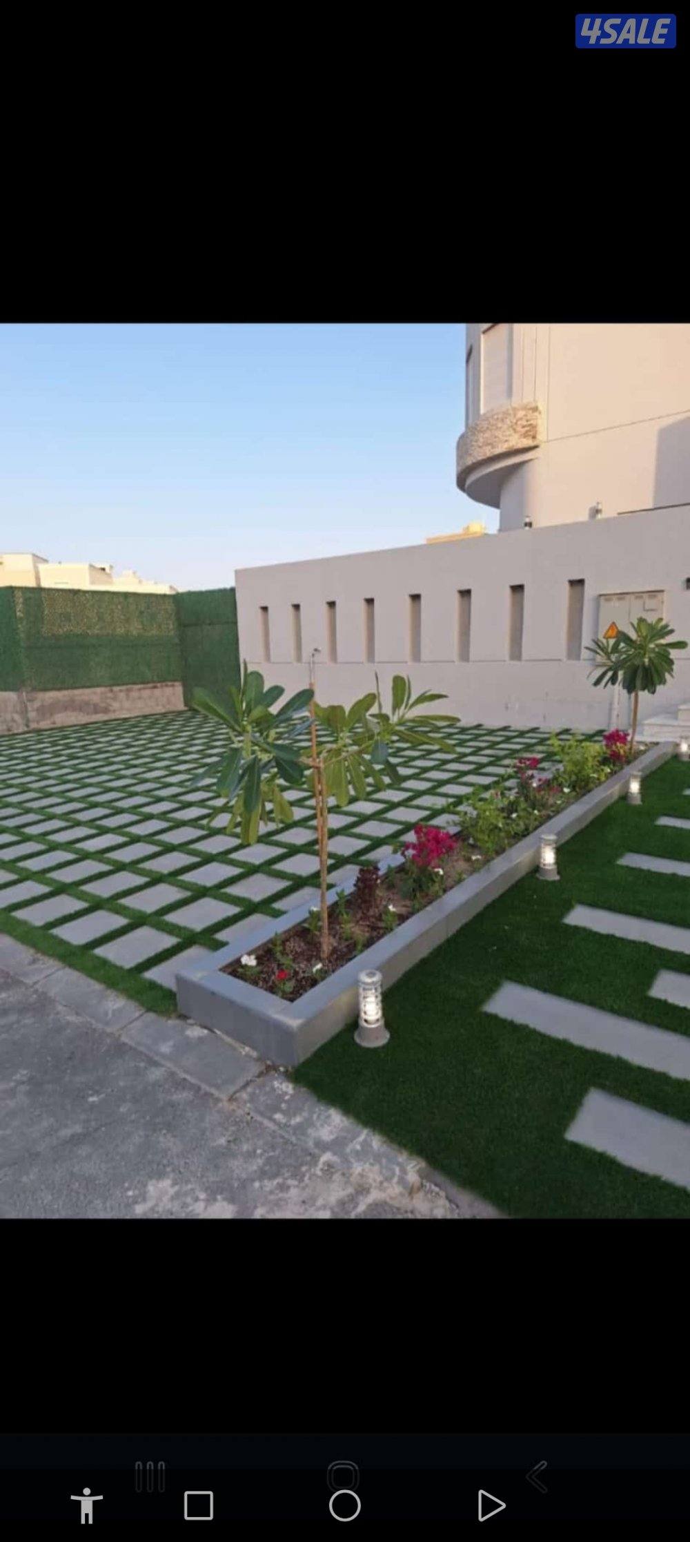 تركيب سياج ودزينات 3Dثيل صناعى وطبيعى بلاط ورصيف رخام9