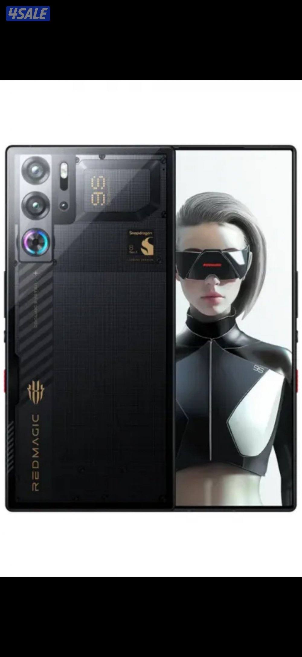 ريد مجك 9s برو 16 رام 512 قيقا اسود شفاف كالجديد ملحقاته كامله0