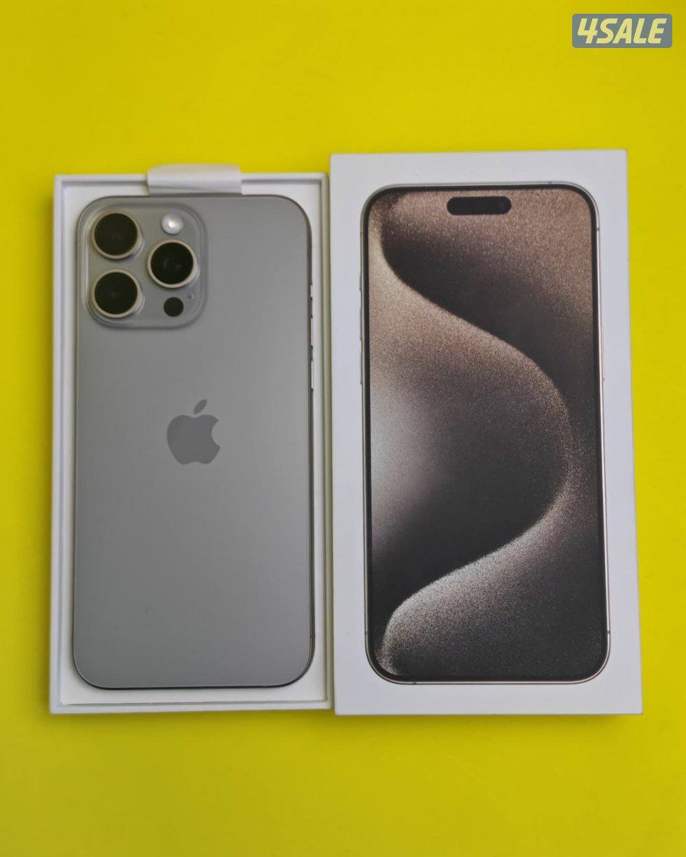 ايفون 15 برو ماكس تيتانيوم طبيعي iPhone 15 Pro Max 256GB Natural Titan0