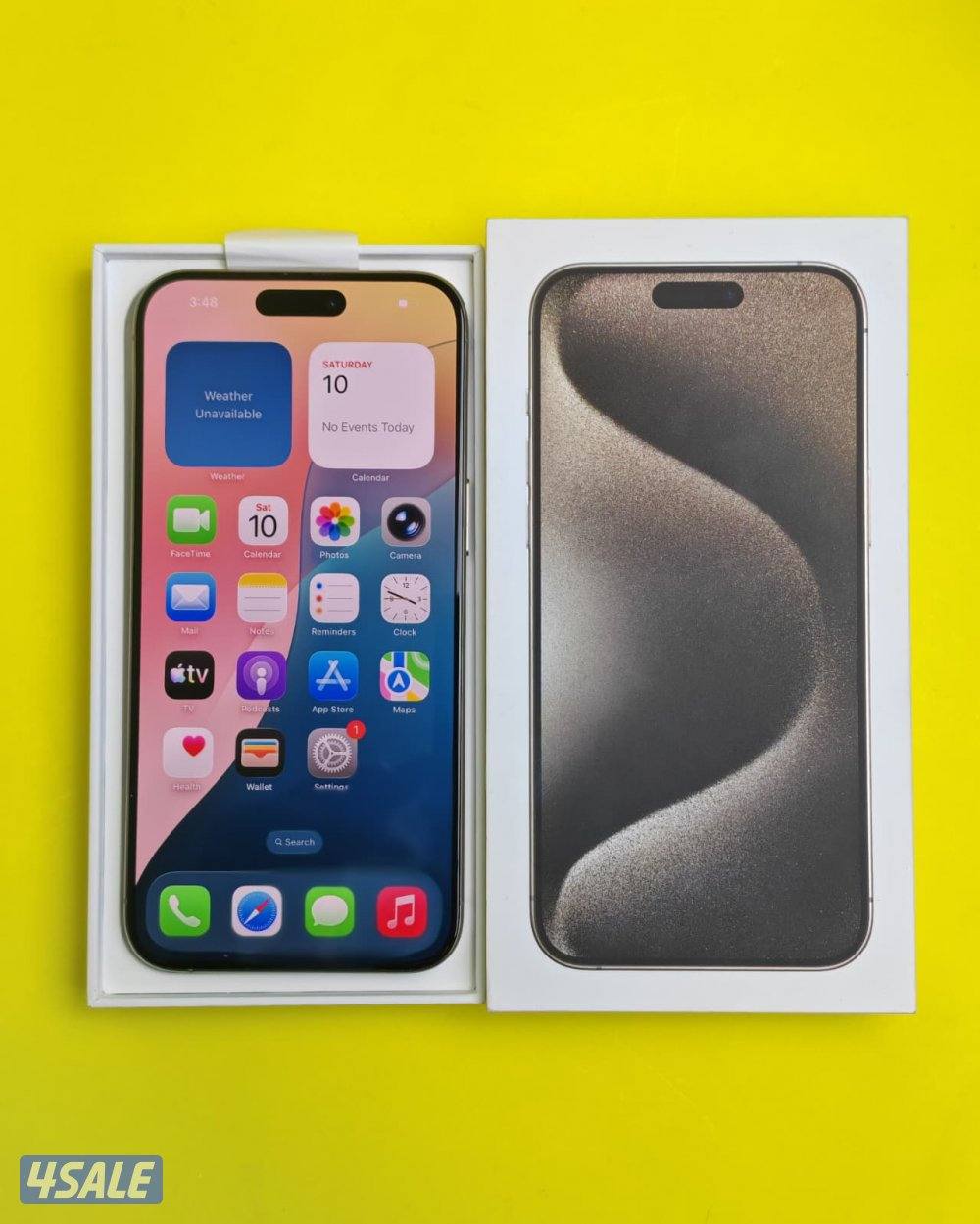 ايفون 15 برو ماكس تيتانيوم طبيعي iPhone 15 Pro Max 256GB Natural Titan1