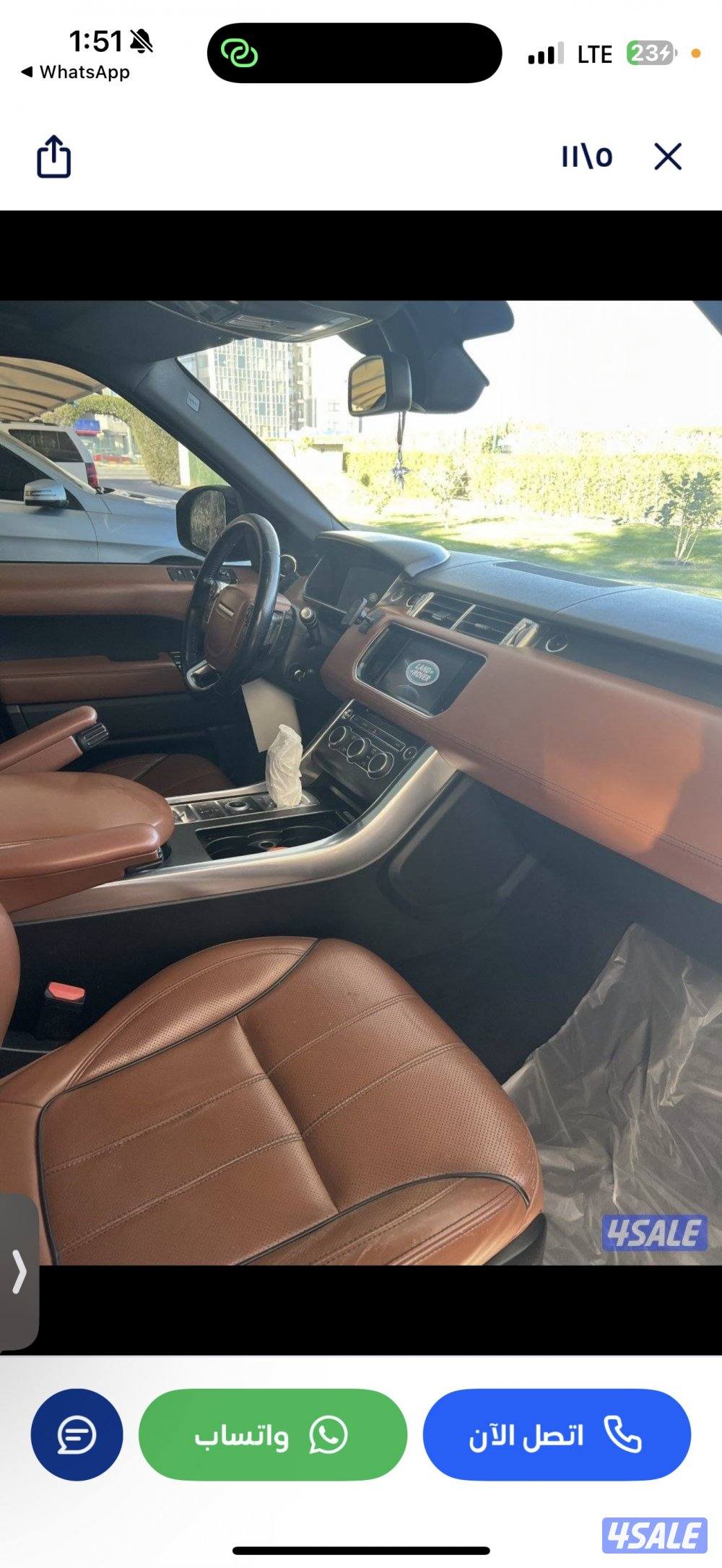 للبيع رنج روفر سبورت 2014 شرط الفحص بالكامل 8 سلندر أعلى مواصفات5