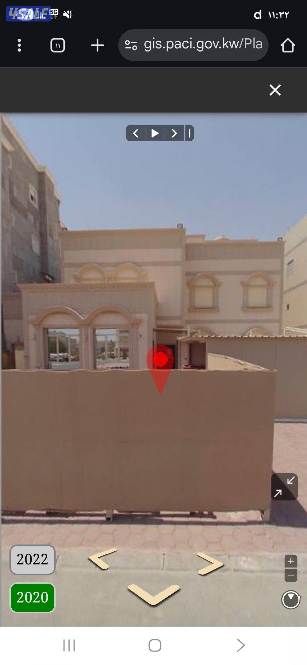 للبيع قسيمه بصباح الاحمد شارع واحد وبطن وظهر  وشارع وسكه جانبيه1