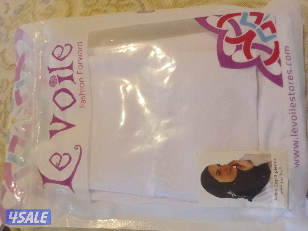 بندانة سورية قطعتين من le voile يوجد لونين ابيض واسود0