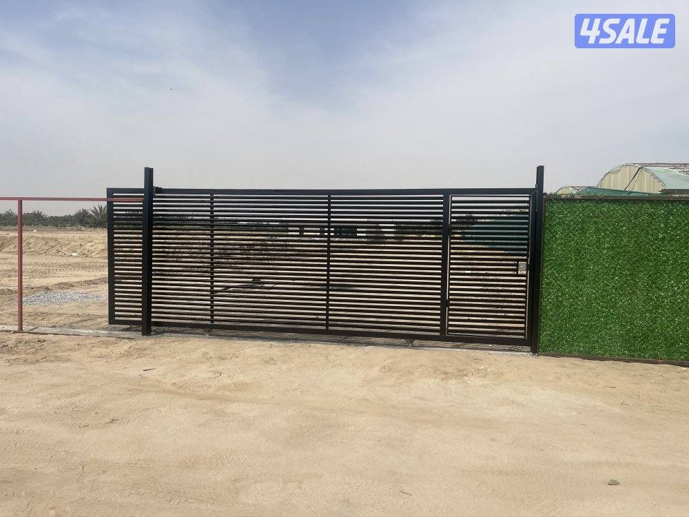 تسوير مزارع العبدلي وابواب سحب سته متر3