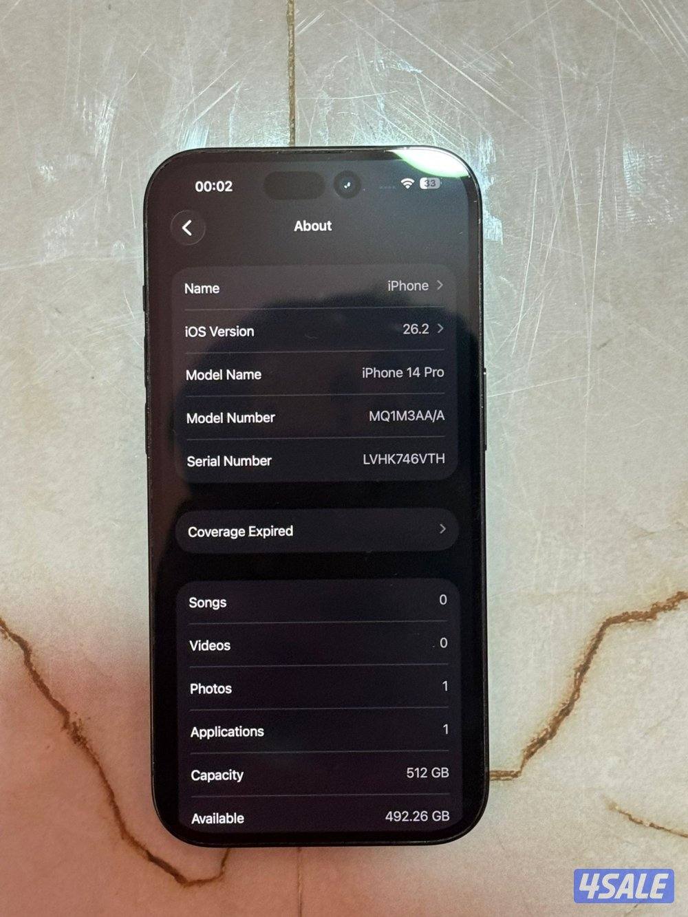 ابل ايفون ١٤ برو ماكس ٥١٢ جيجا بطارية ٨٨6