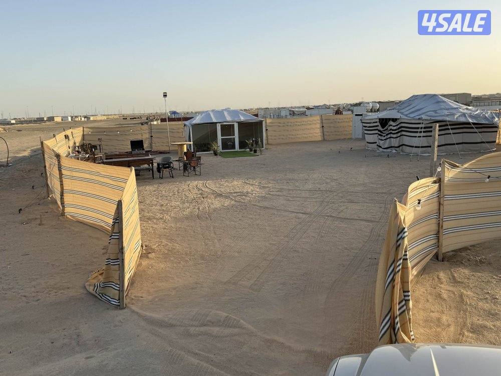 للايجار مخيم مرتب كبد الدوار الرابع البر اللي مقابل المخفر هدوء المكان15