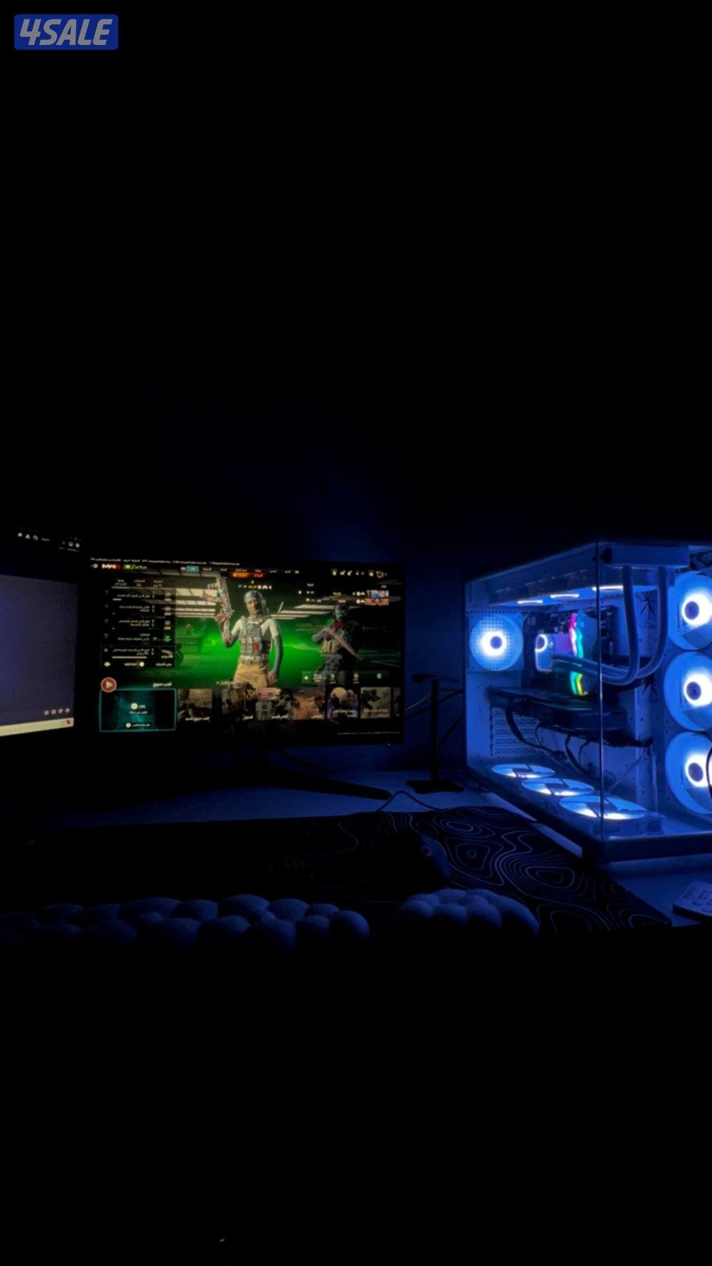 للبيع بي سي كرت 3060 معالج R57600 مذربورد B650Mkتبريد مائي4