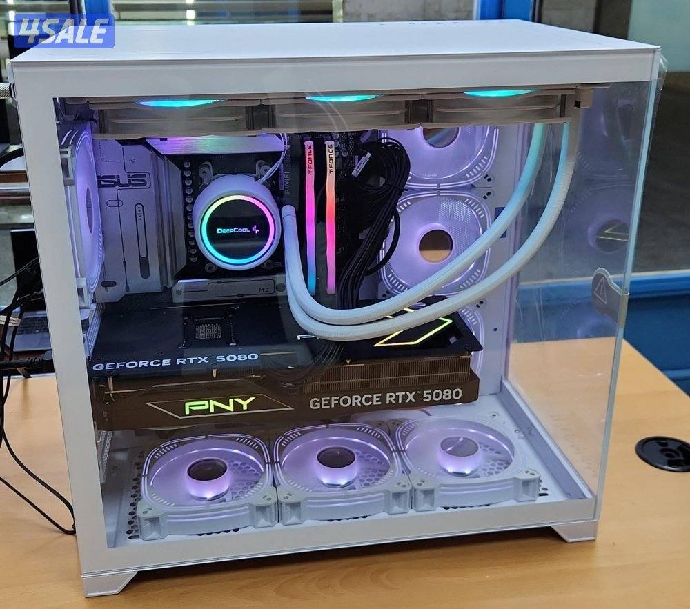 للبيع بي سي Ryzen7 9800X3D 4.7GHZ/32GB DDR5 ram/2TB ssd /5080 RTX 16GB0