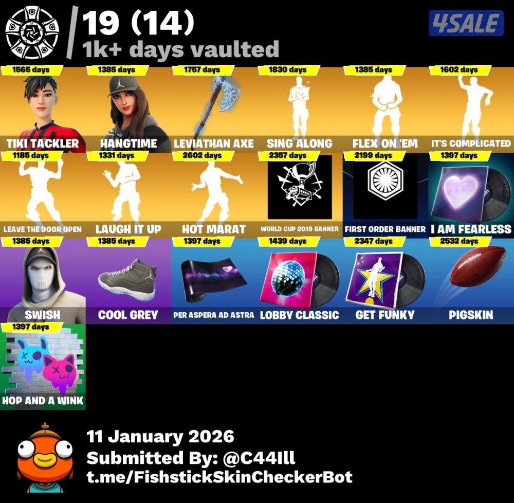 حساب فورت نايت بسعر رمزي ضمان مدى من السحب4