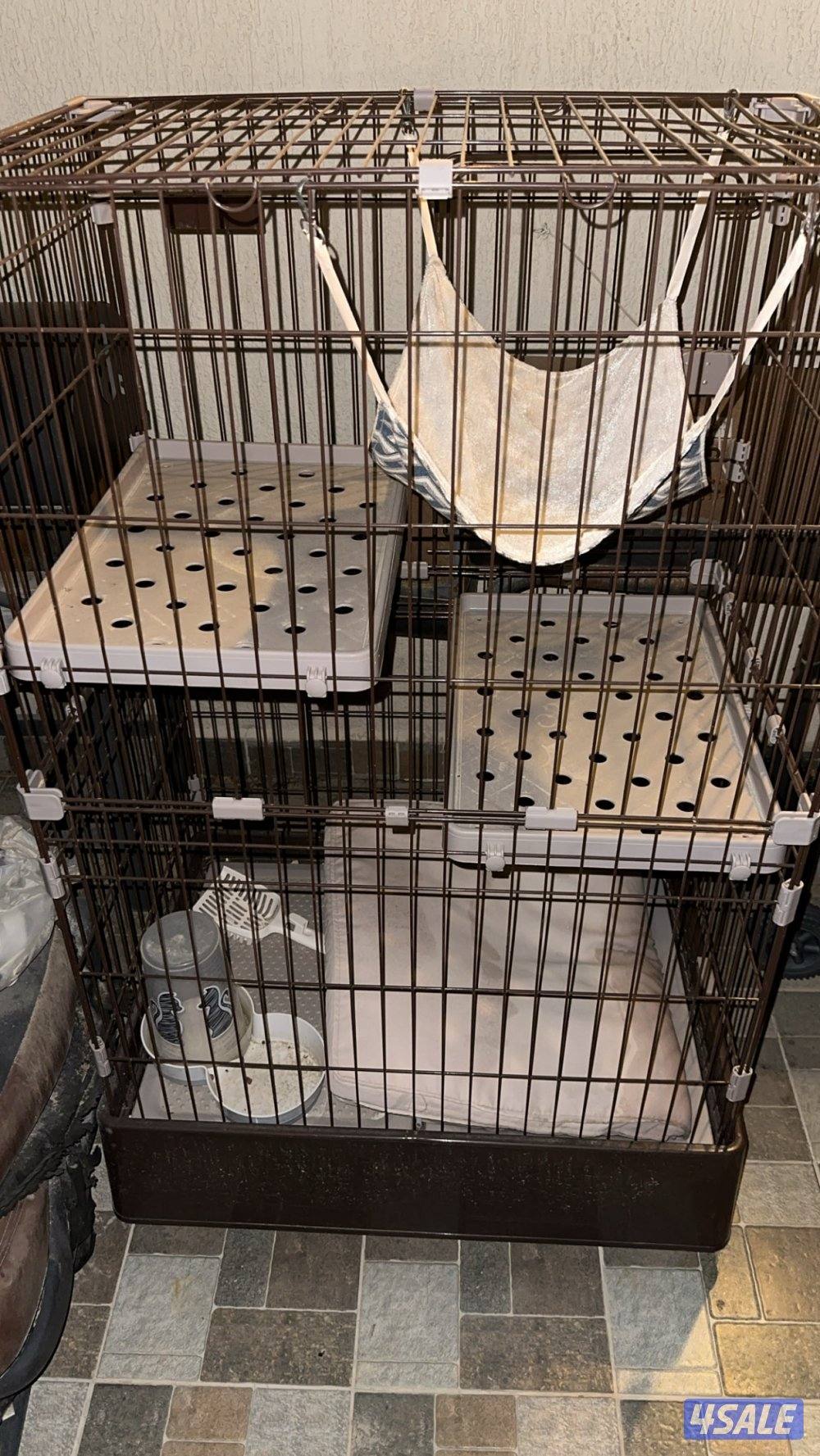 للبيع قفص قطط كبير0
