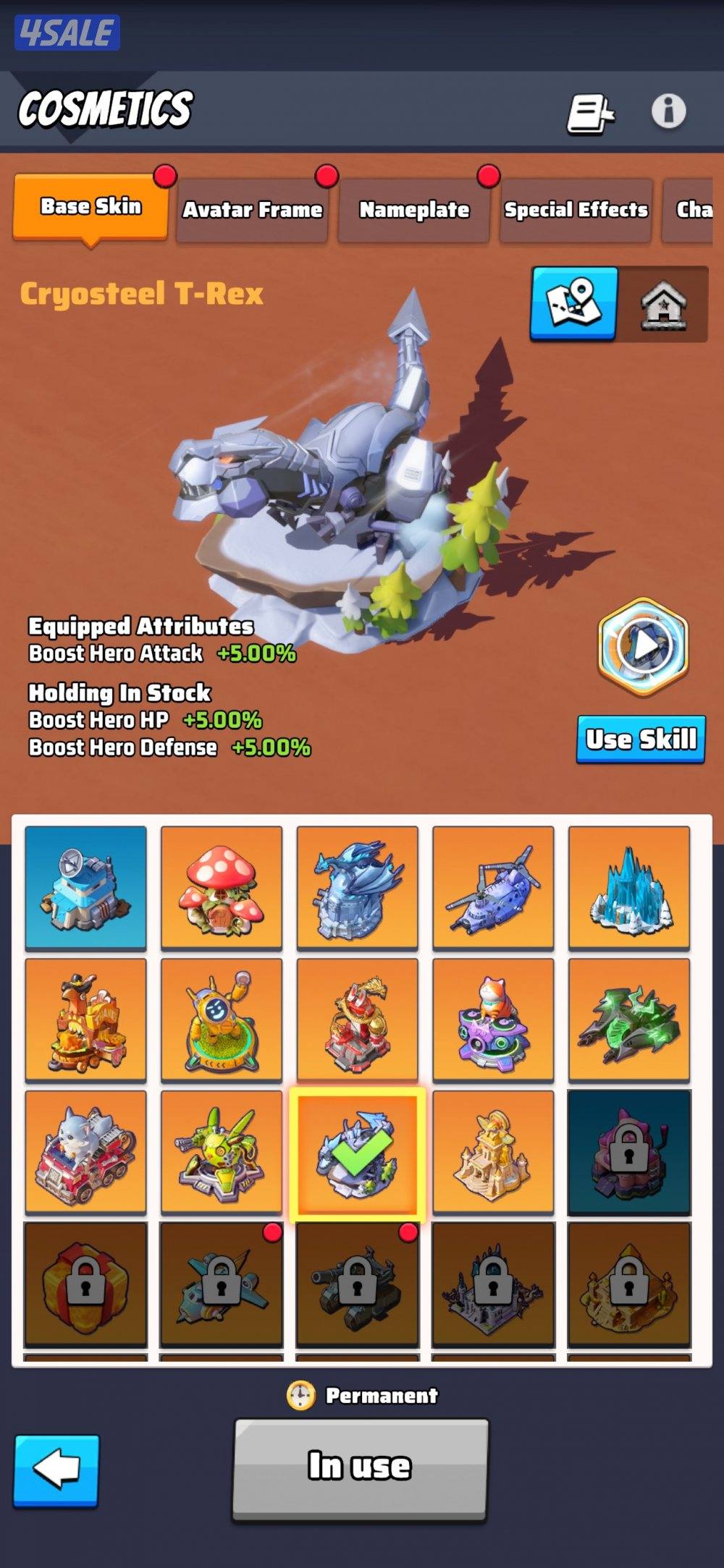 للبيع قلعه 75 مليون الحرب الاخيره last war9