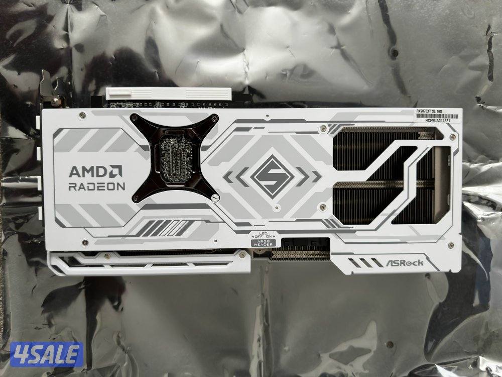 ASRock AMD Radeon RX 9070 XT Steel Legend 16GB GDDR6 White GPU2