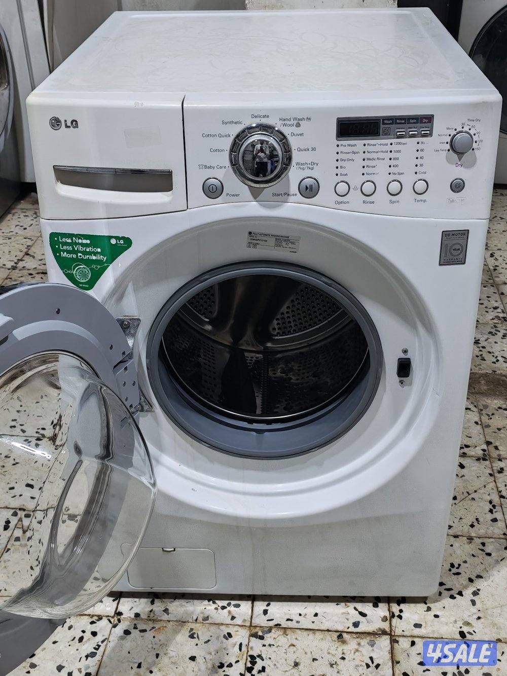 غسالة ال جي 12 كيلو تنشيف كامل تعمل بامتياز1