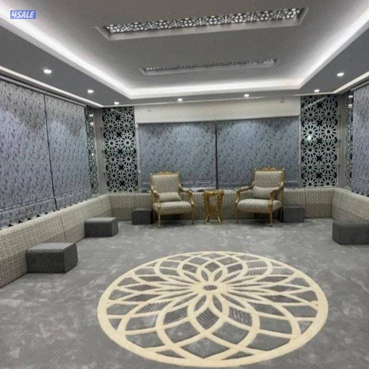 سجاد تركي قص بلمتر حفر يدوي مساند ضهر بلاستك ثيل صناعي وجميع اثاث تنجي8