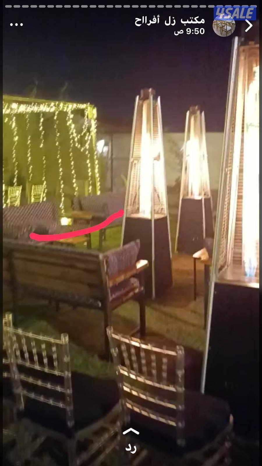 تأجير زينه كراسي طاولات دفايات4