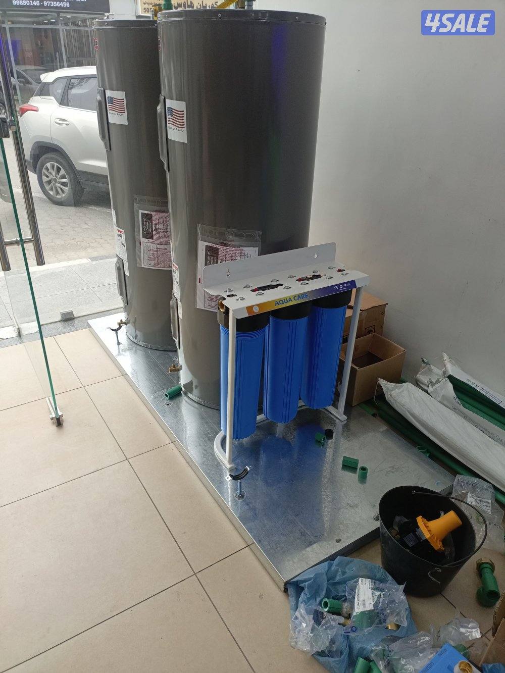 يوجد خزانات مياه وصيانه سخان مركزي وتصليح الخزانات وتركيب فلات1