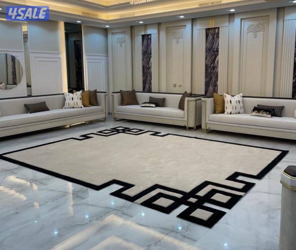 تركيب سجاد تركي ساده ومشجر قص حسب الطلب +تفصال مساند ظهر1