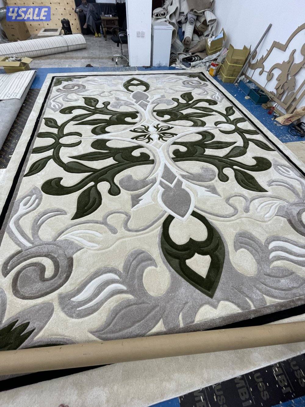 تركيب سجاد تركي ساده ومشجر قص حسب الطلب +تفصال مساند ظهر3