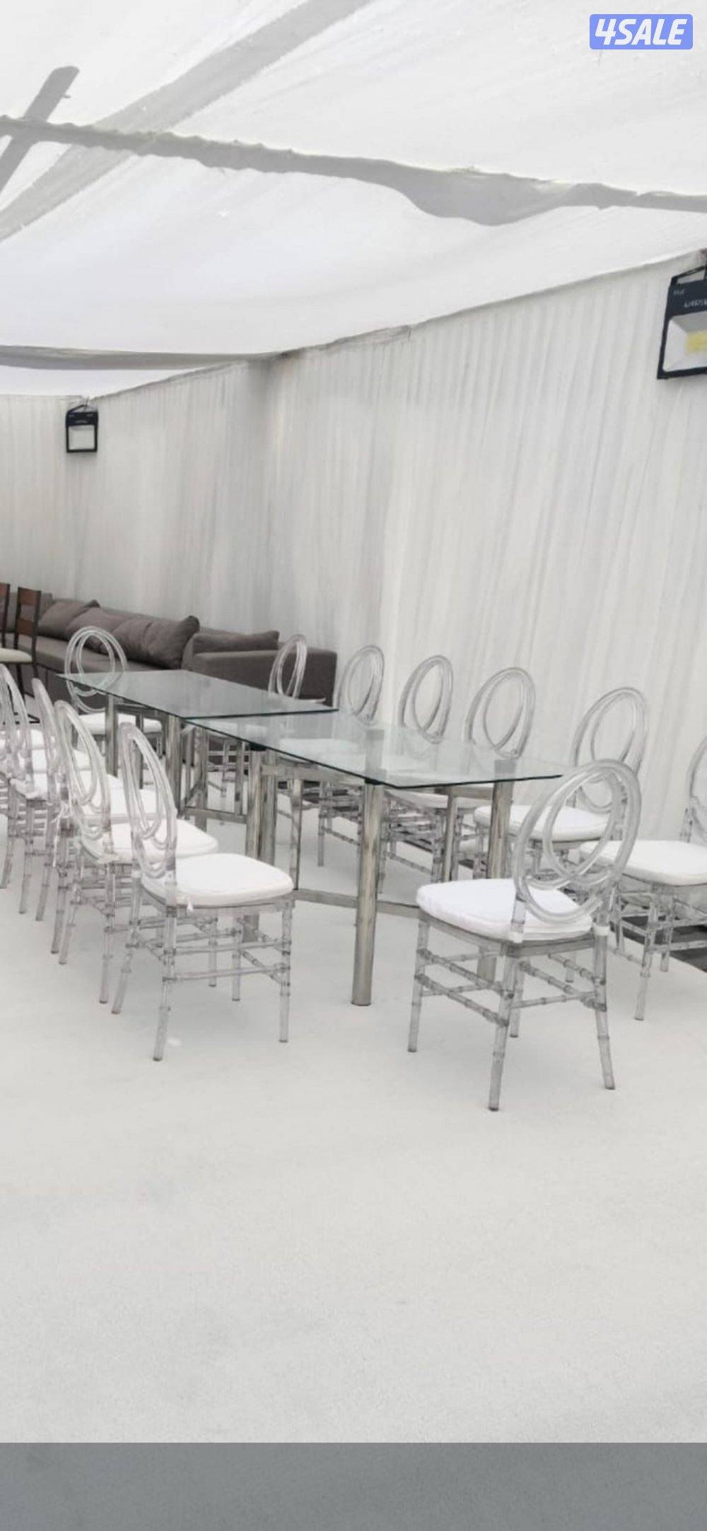 تاجير كراسي وطاولات وكنب أمريكي حواجز ممر ديجي6