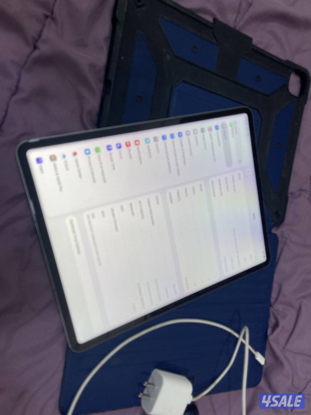 ايباد برو 12.9 بوصة 1000 قيقا ون تيرا بطارية 86 ام تو m2 نظيف مو مصلح5
