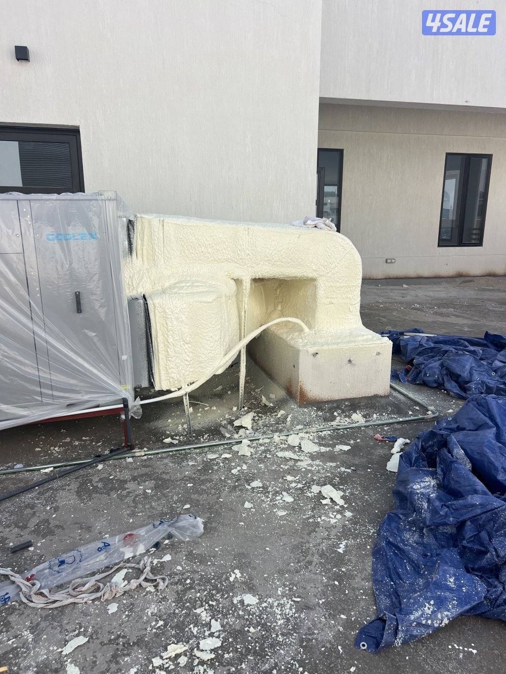 عازل فوم امريكي وطربال دكتات تكييف سرداب وكيربي4