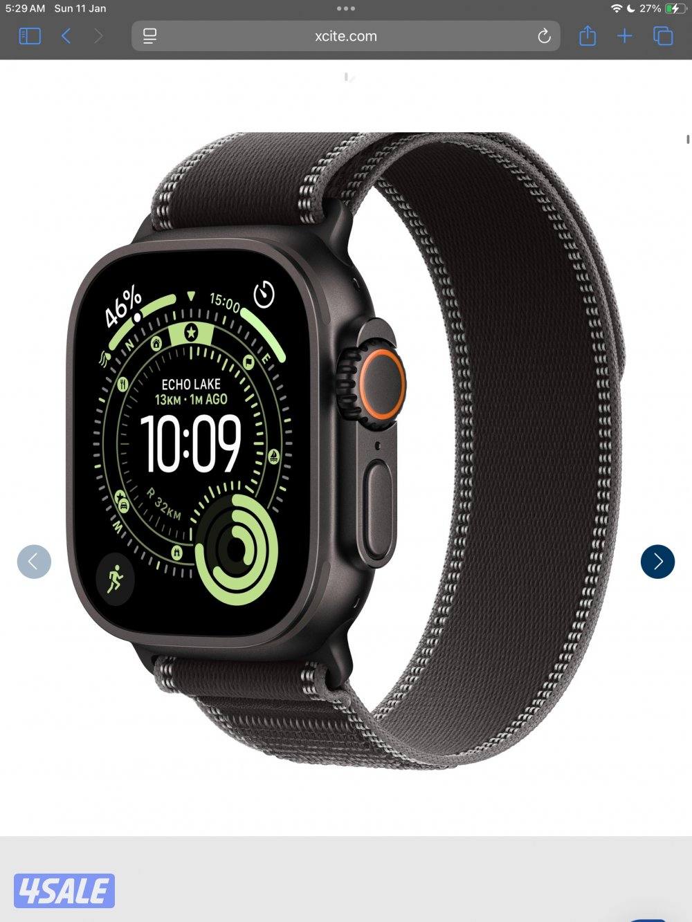 ابل ووتش الترا 3 استعمال مرتين0