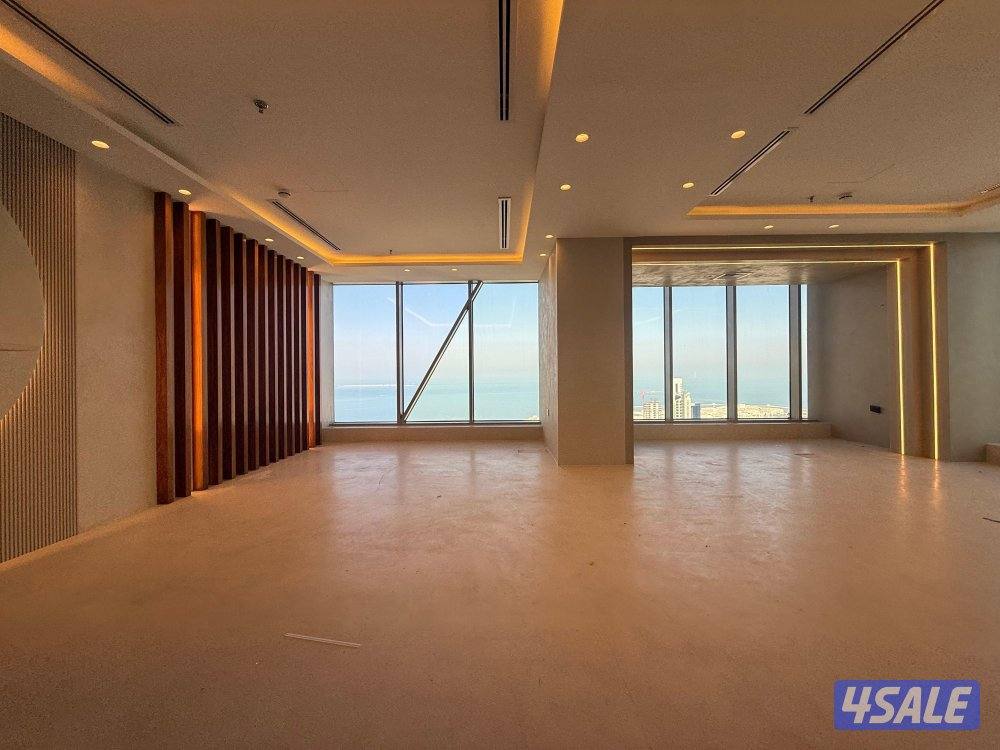 توفر نص دور تجاري في برج كتير راقي بموقع متميز بالقبله المساحة ٩٥ م1