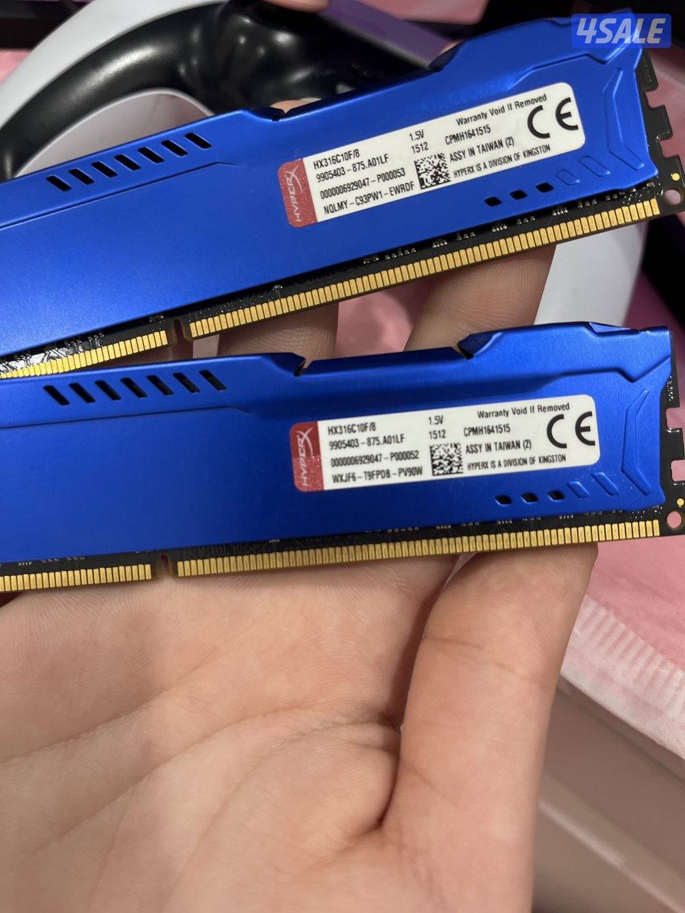 للبيع: رامات Kingston HyperX Fury DDR3 16GB (8×2) التواصل واتس اب4