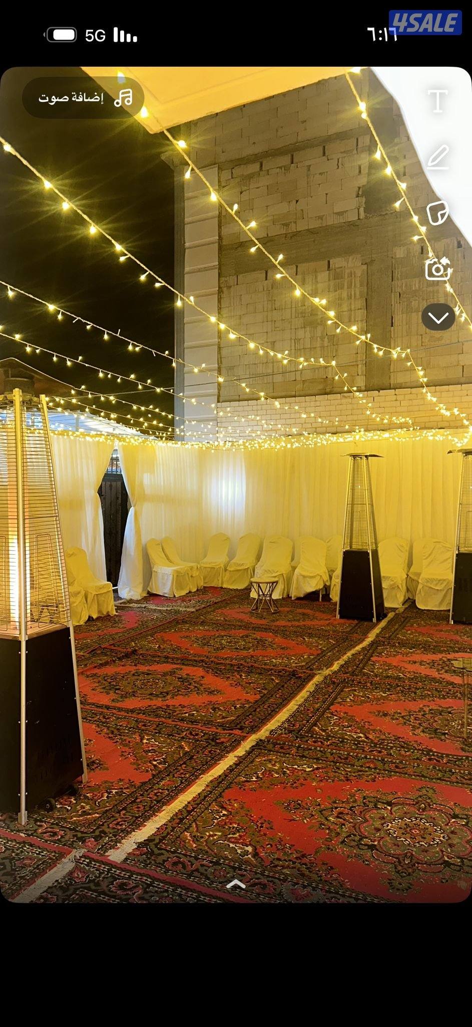 تاجير خيم افطار صائم شهر رمضان باقل الاسعار وكراسي وطاوله ضيافة رجال و5