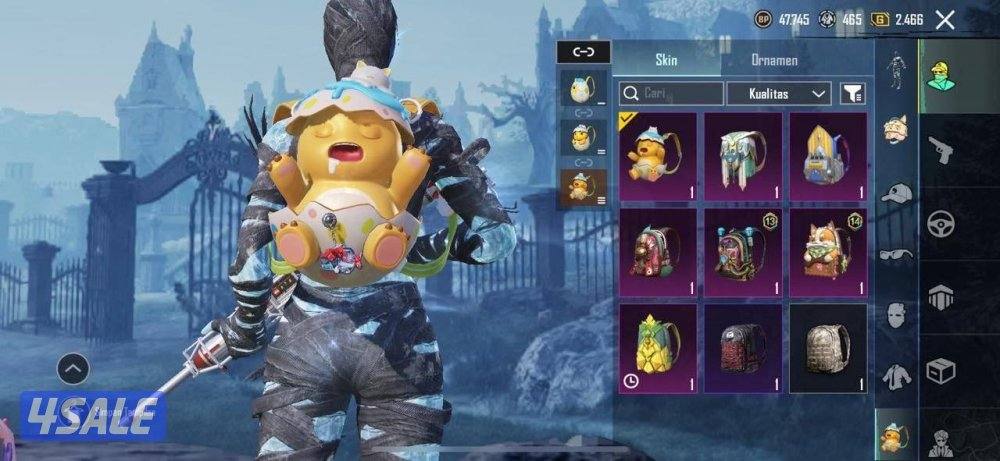 حسابات ببجي منوعه ~ سكن المومياء🧻❄️6