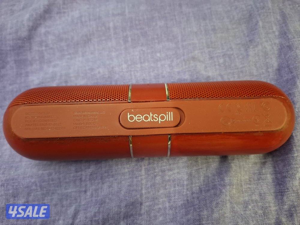 BEATSPILL BY DR.DRE BLIETOOTH SPEAKER RED COLOR WIRELESS SPEAKER4