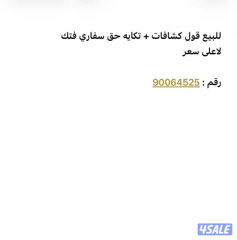 للبيع قول كشافات سفاري + تكايه رقم4