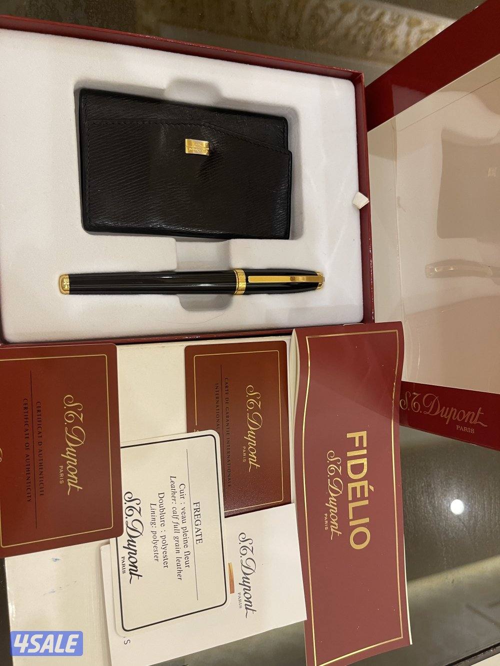 قلم إس .تي . ديبون مع حافظة مفاتيح - مداليا اصلي0