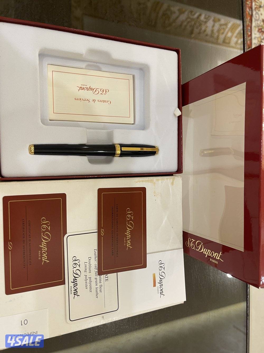 قلم إس .تي . ديبون مع حافظة مفاتيح - مداليا اصلي3