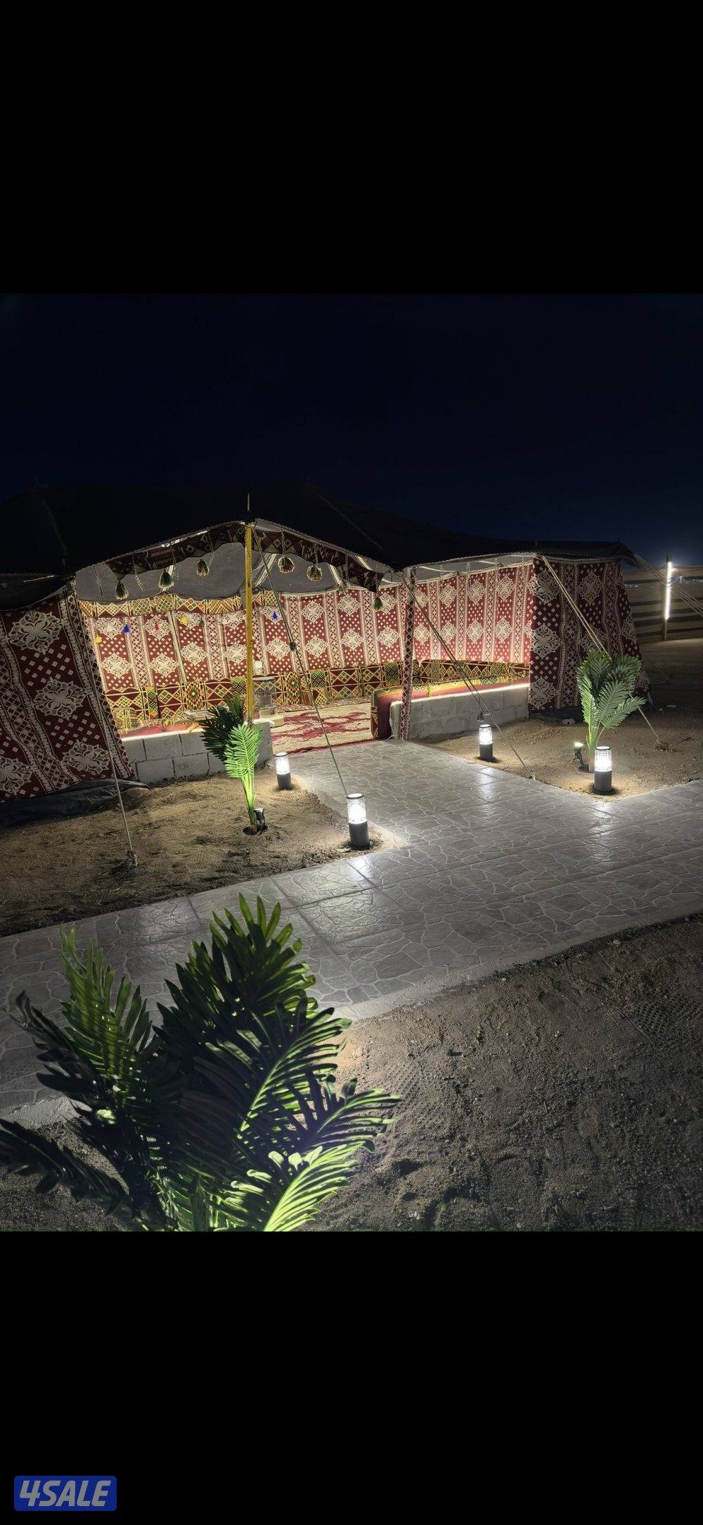 مخيم ريدوس - قعدة تحت العريش جلسة أرضية مع موقد نار 🔥 ومرجيحة9