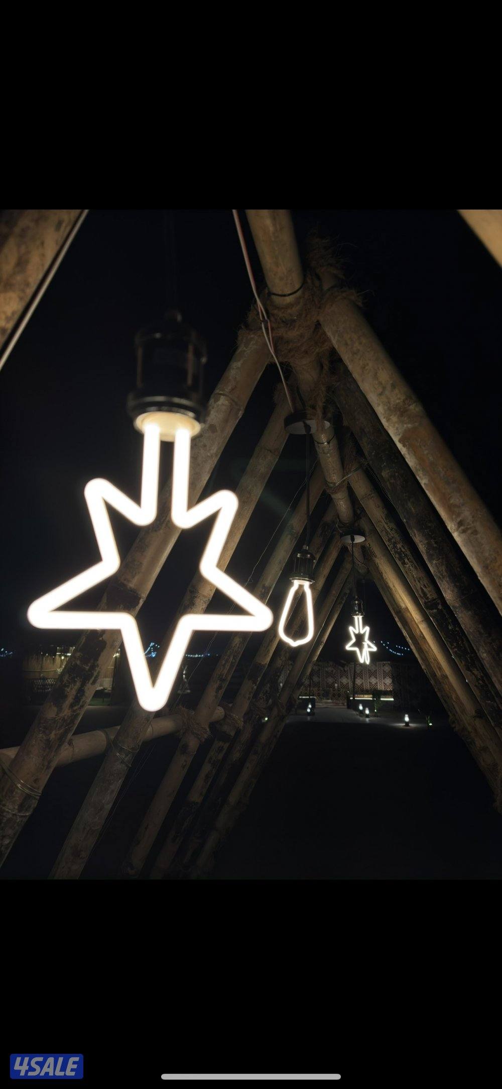 مخيم ريدوس - قعدة تحت العريش جلسة أرضية مع موقد نار 🔥 ومرجيحة10