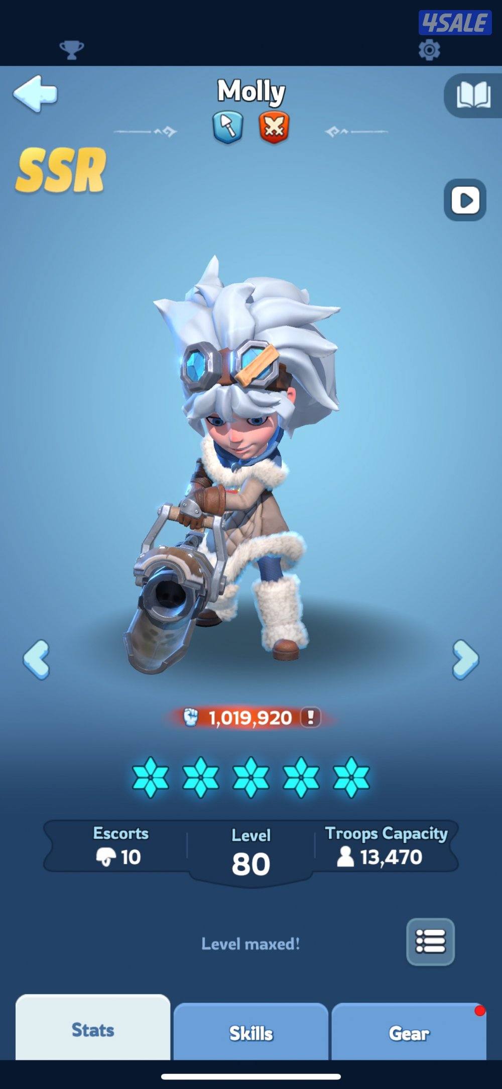 للبيع حساب في لعبة النجاة في الصقيع Whiteout  Survival على السوم7