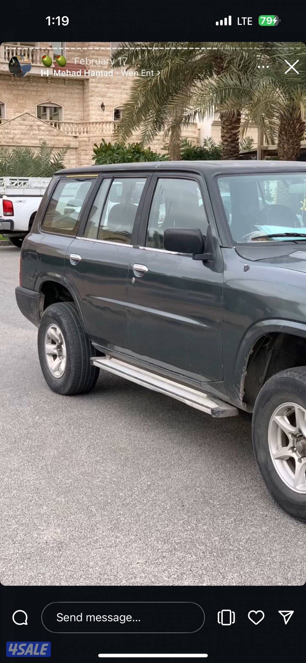 للبيع نيسان باترول سافاري موديل 19997