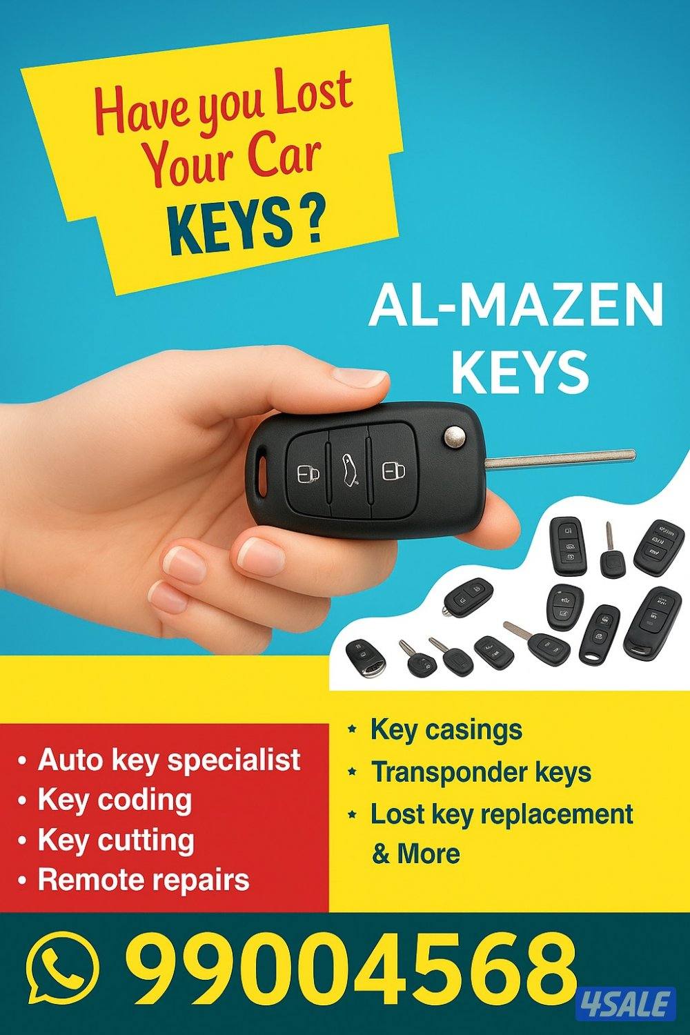 Make lost key duplicate key remote cover remote broken key0