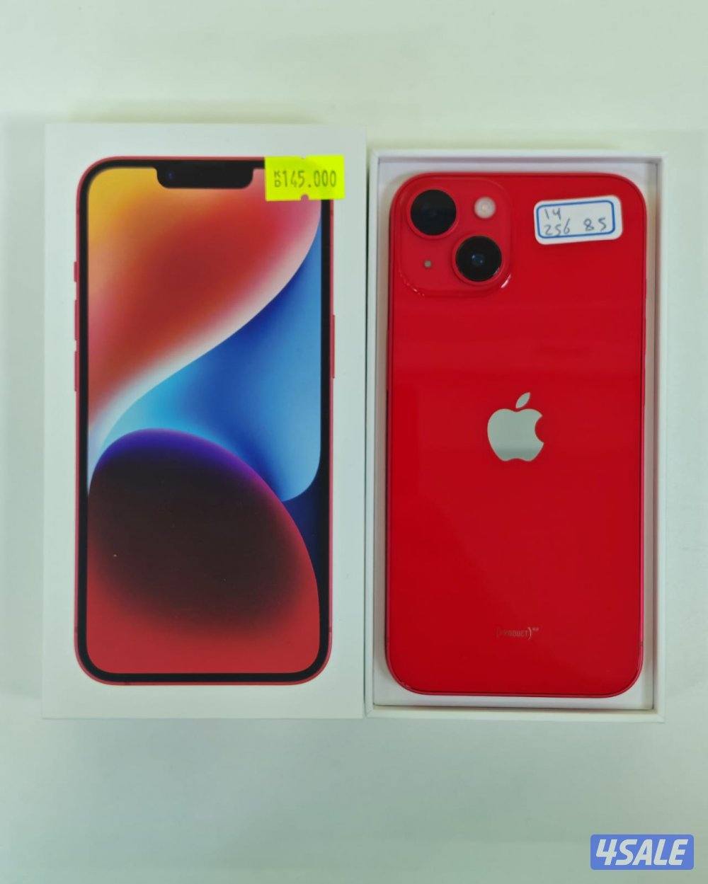 ايفون 14 – 256 جيجا – أحمر – نسبة البطارية 85% iPhone 14 256GB Red0