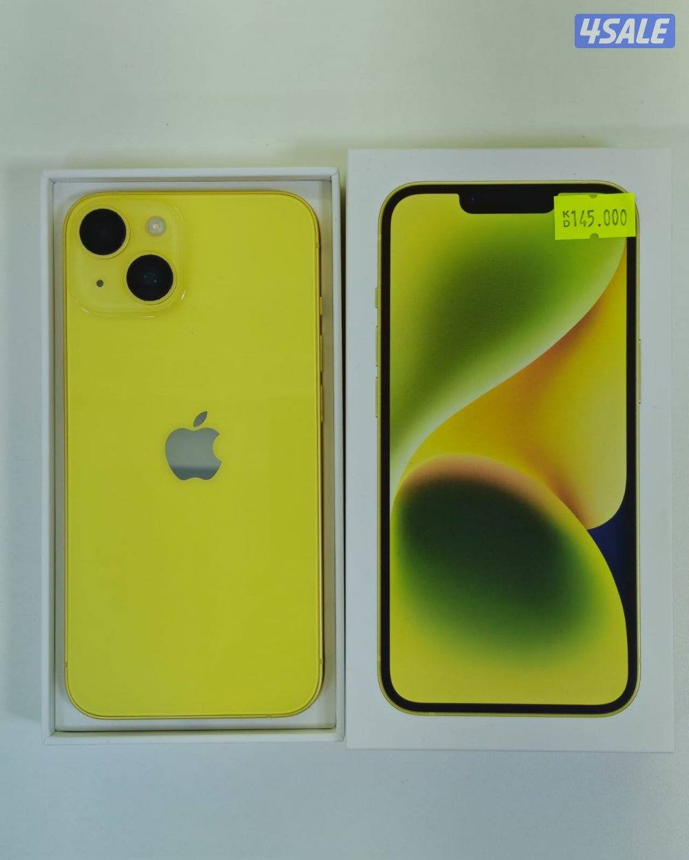 ايفون 14 – 256 جيجا – أصفر – نسبة البطارية 83% iPhone 14 256GB Yellow0