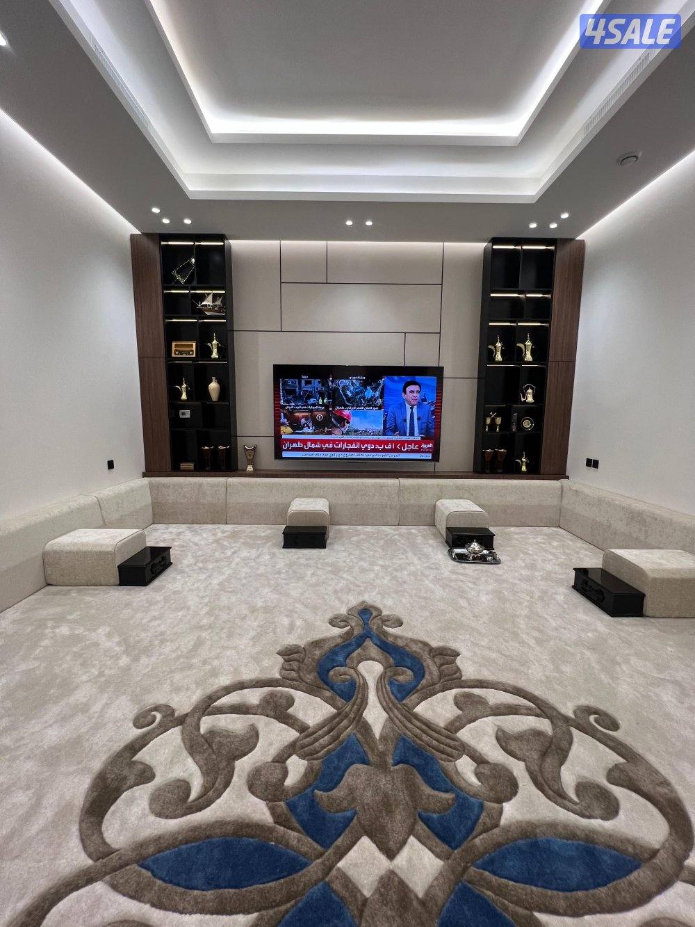 ديكورات داخلية ديوانيات وجارات ديكور شاشة التلفزيون بنوهات بديل شيبورد1