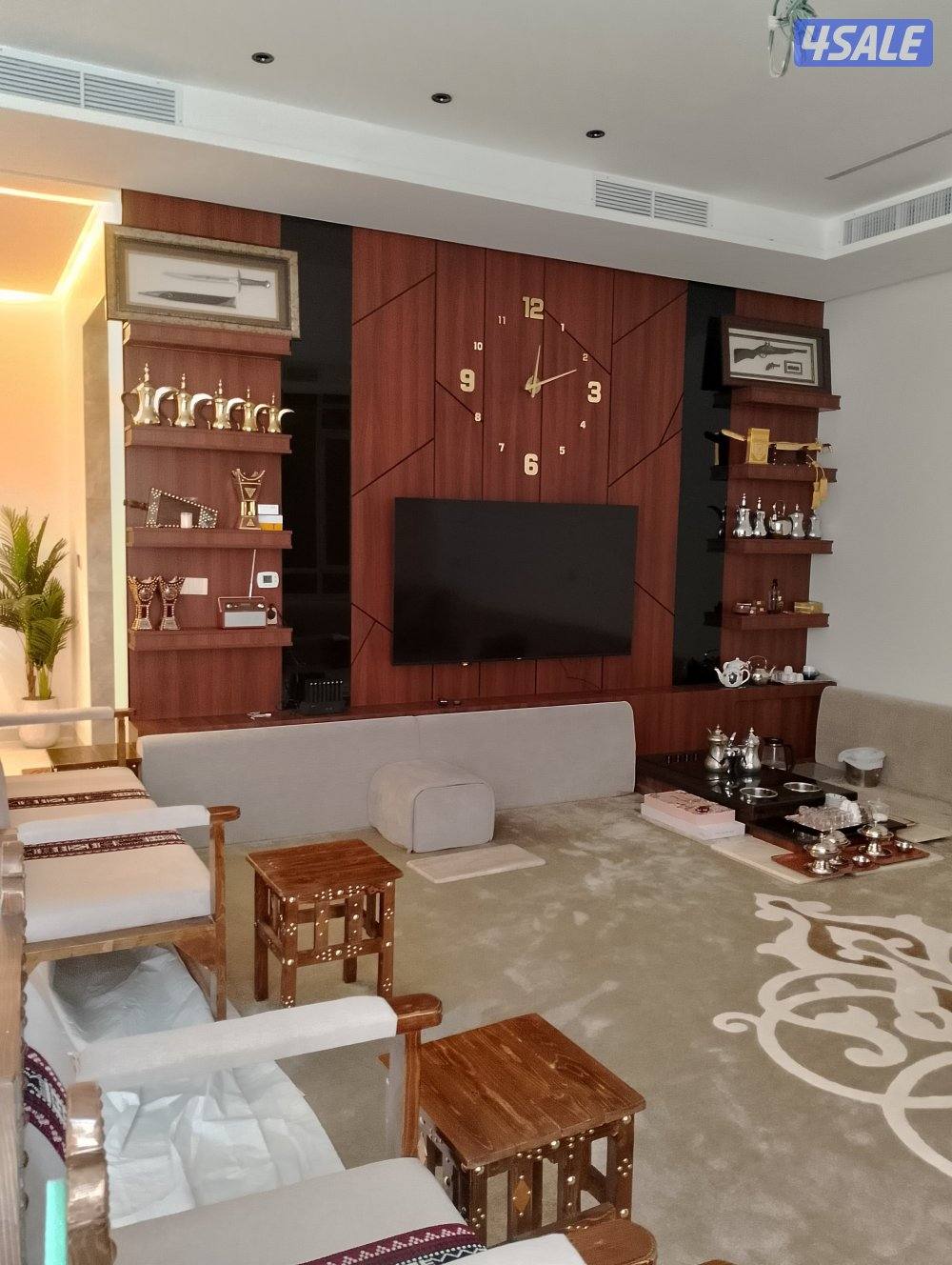 ديكورات داخلية ديوانيات وجارات ديكور شاشة التلفزيون بنوهات بديل شيبورد3