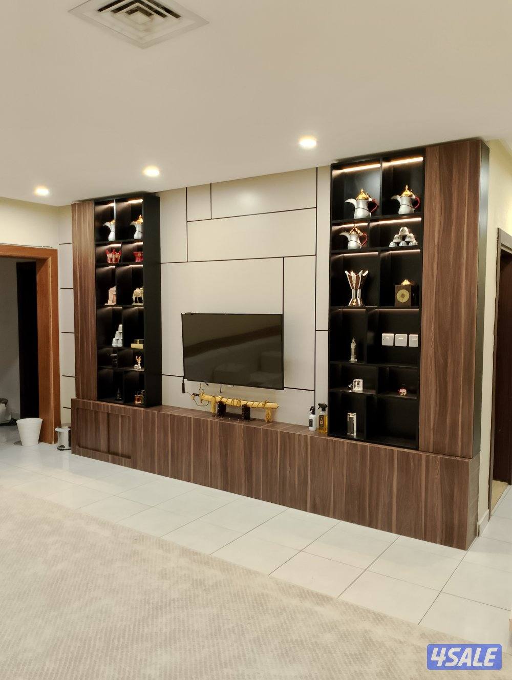 ديكورات داخلية ديوانيات وجارات ديكور شاشة التلفزيون بنوهات بديل شيبورد4