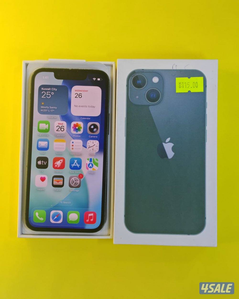ايفون 13 ميني – 256 جيجا – أخضر – نسبة البطارية 83% iPhone 13 Mini 2569