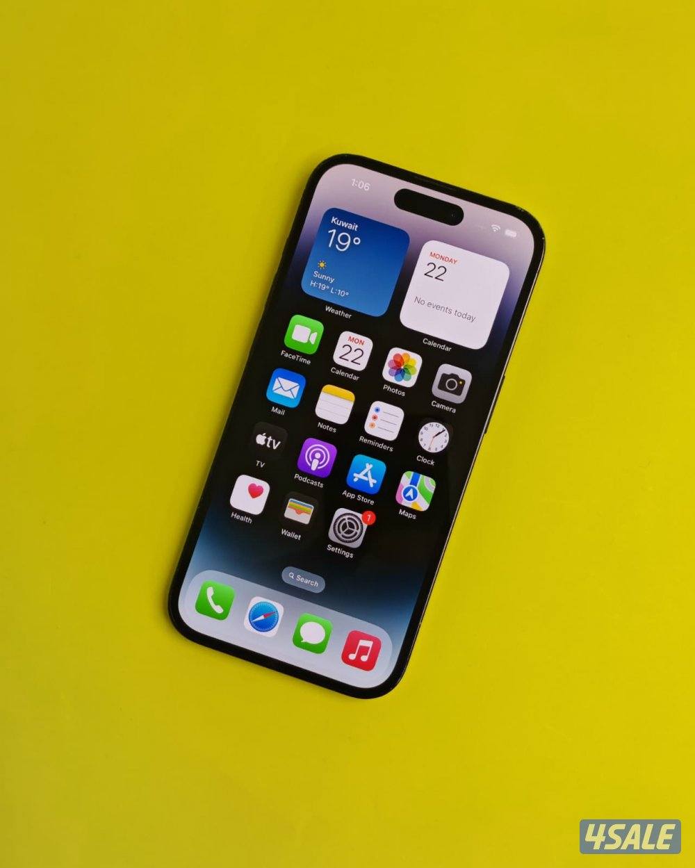 ايفون 14 برو أسود iPhone 14 Pro 256GB Space Black1